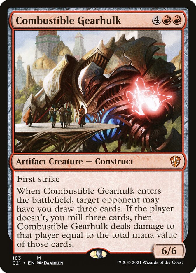 Combustible Gearhulk [Commander 2021] | Anubis Games and Hobby