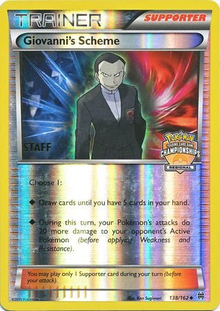 Giovanni's Scheme (138/162) (Championship Promo Staff) [XY: BREAKthrough] | Anubis Games and Hobby