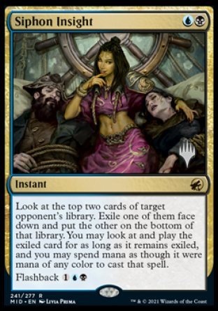Siphon Insight (Promo Pack) [Innistrad: Midnight Hunt Promos] | Anubis Games and Hobby