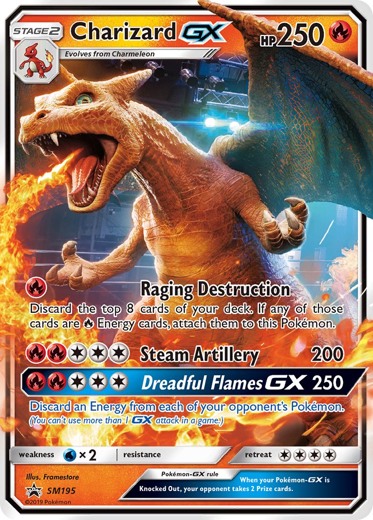 Charizard GX (SM195) [Sun & Moon: Black Star Promos] | Anubis Games and Hobby