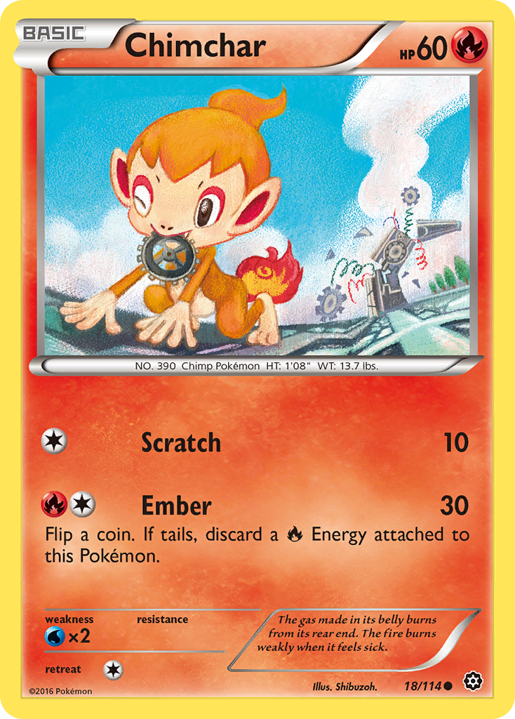 Chimchar (18/114) [XY: Steam Siege] | Anubis Games and Hobby