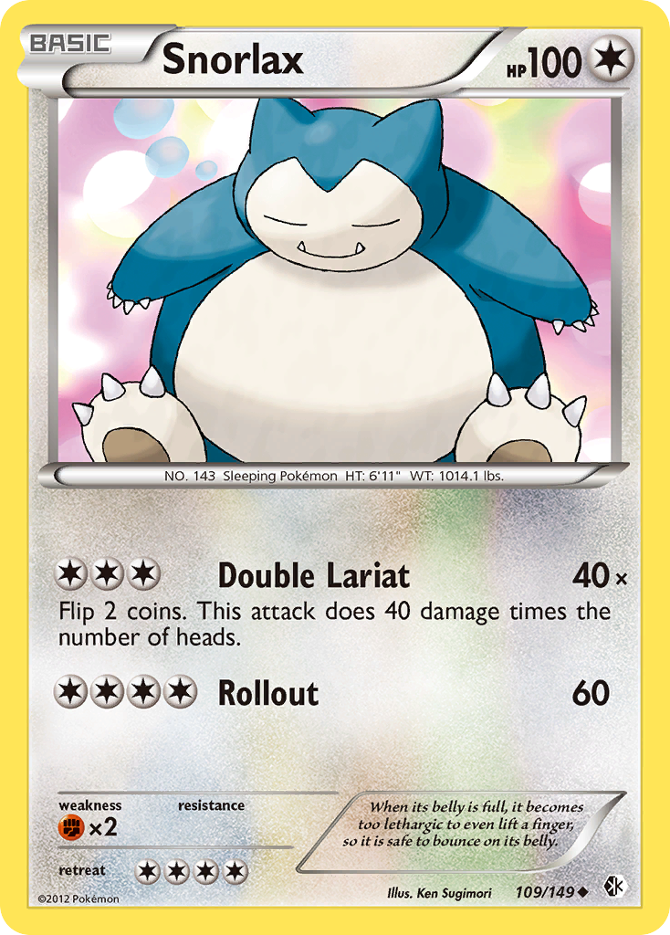 Snorlax (109/149) [Black & White: Boundaries Crossed] | Anubis Games and Hobby