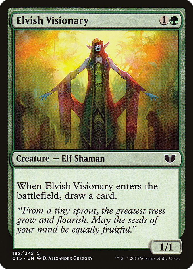 Elvish Visionary [Commander 2015] | Anubis Games and Hobby