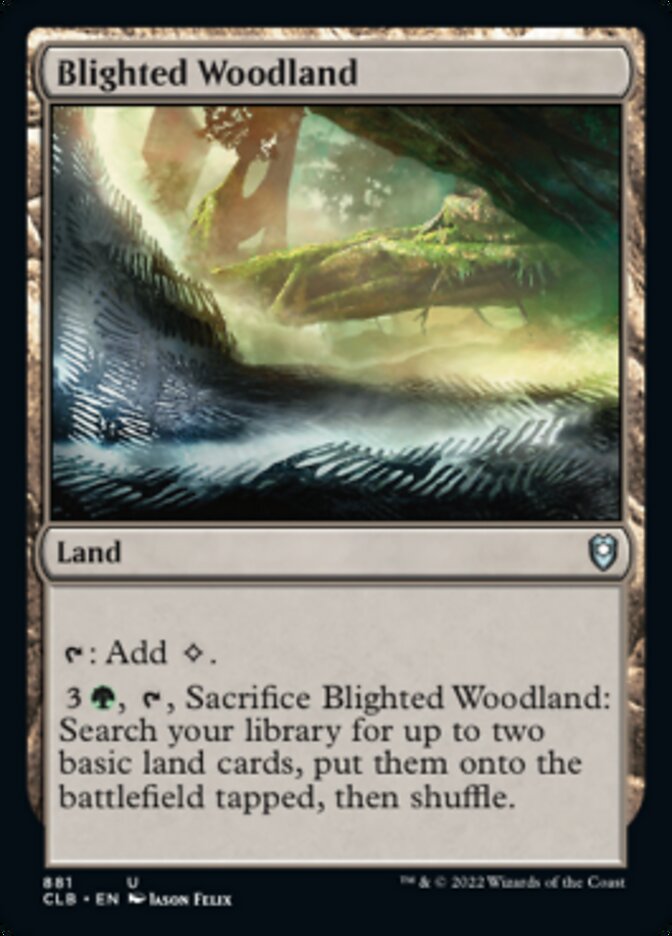 Blighted Woodland [Commander Legends: Battle for Baldur's Gate] | Anubis Games and Hobby