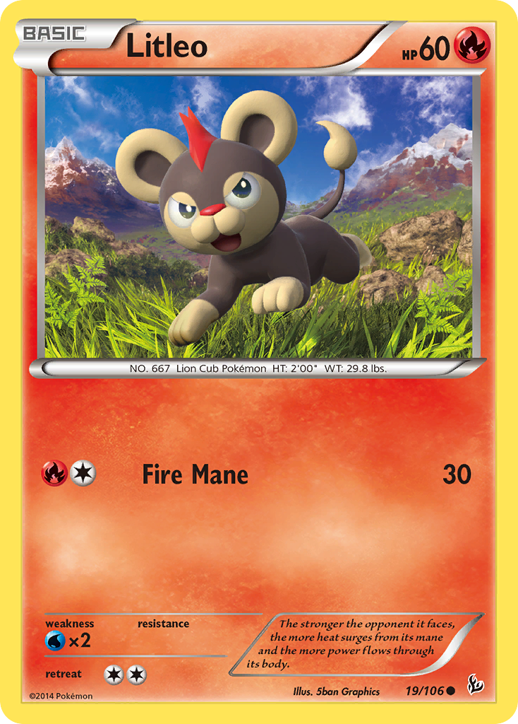 Litleo (19/106) [XY: Flashfire] | Anubis Games and Hobby