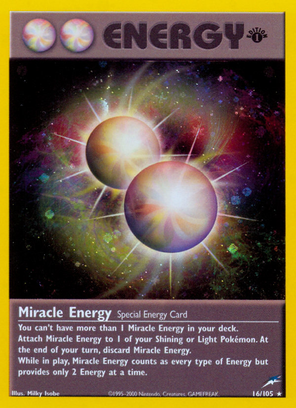 Miracle Energy (16/105) [Neo Destiny 1st Edition] | Anubis Games and Hobby