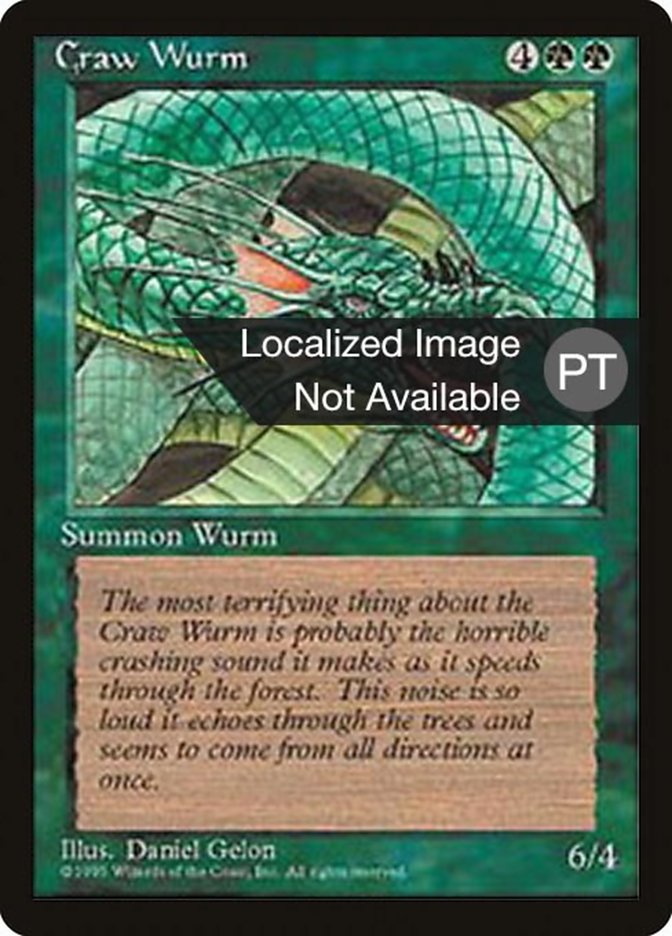 Craw Wurm [Fourth Edition (Foreign Black Border)] | Anubis Games and Hobby