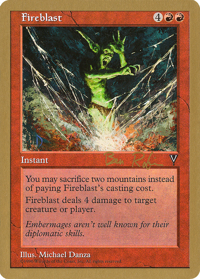 Fireblast (Ben Rubin) [World Championship Decks 1998] | Anubis Games and Hobby