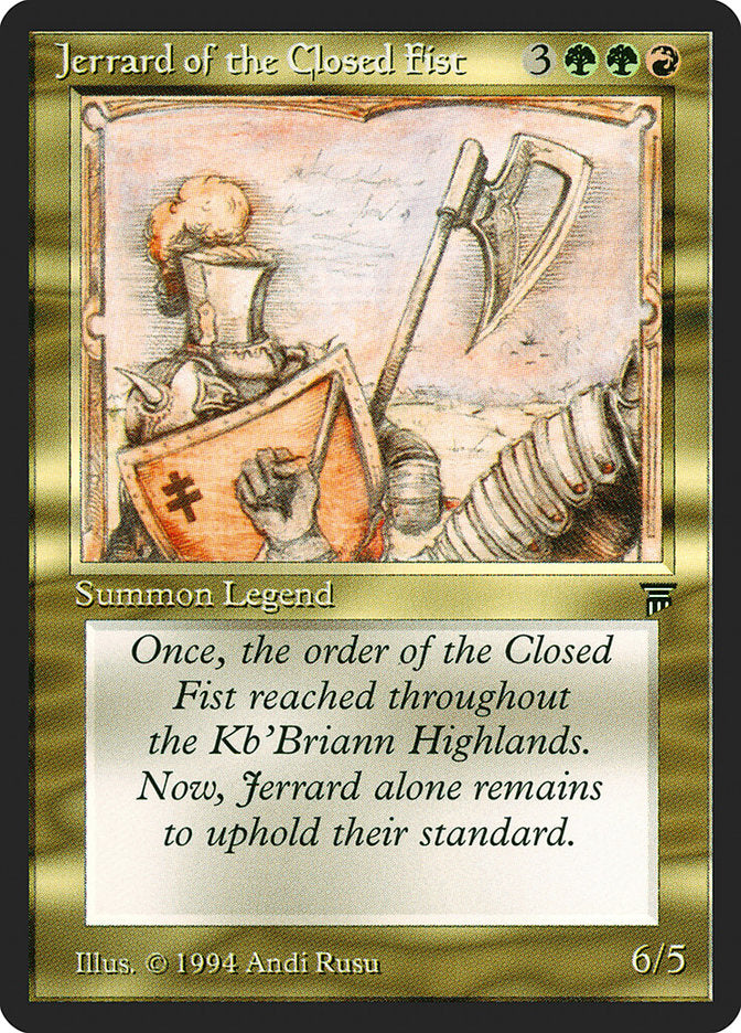 Jerrard of the Closed Fist [Legends] | Anubis Games and Hobby