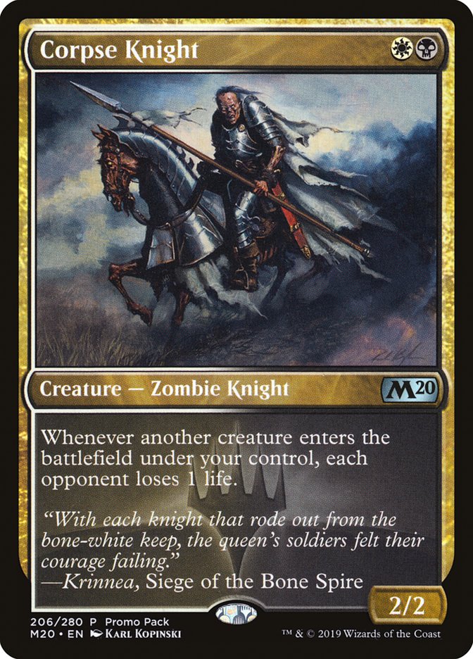 Corpse Knight (Promo Pack) [Core Set 2020 Promos] | Anubis Games and Hobby