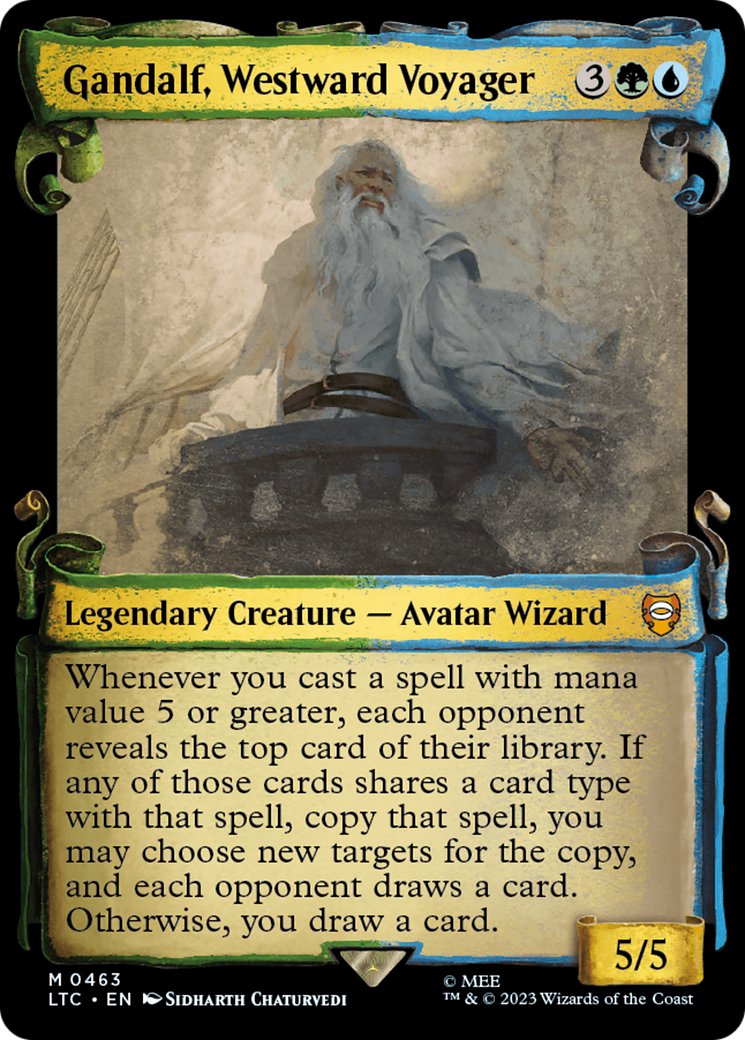 Gandalf, Westward Voyager [The Lord of the Rings: Tales of Middle-Earth Commander Showcase Scrolls] | Anubis Games and Hobby