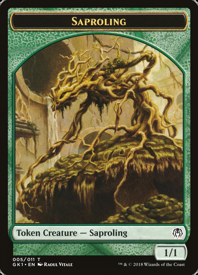 Saproling // Insect Double-Sided Token [Guilds of Ravnica Guild Kit Tokens] | Anubis Games and Hobby