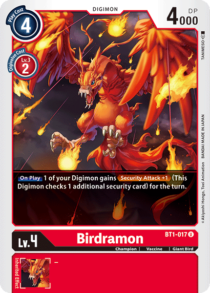 Birdramon [BT1-017] [Release Special Booster Ver.1.0] | Anubis Games and Hobby