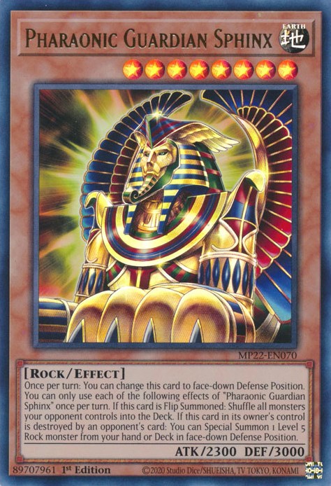 Pharaonic Guardian Sphinx [MP22-EN070] Ultra Rare | Anubis Games and Hobby