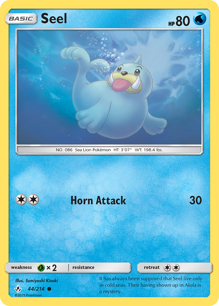 Seel (44/214) [Sun & Moon: Unbroken Bonds] | Anubis Games and Hobby