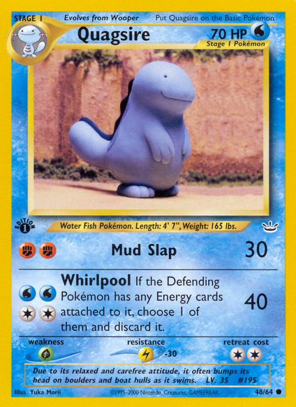 Quagsire (48/64) [Neo Revelation 1st Edition] | Anubis Games and Hobby