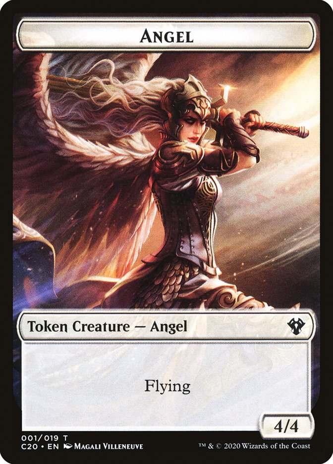 Angel Token [Commander 2020 Tokens] | Anubis Games and Hobby