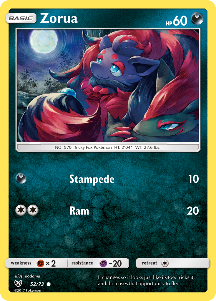 Zorua (52/73) [Sun & Moon: Shining Legends] | Anubis Games and Hobby