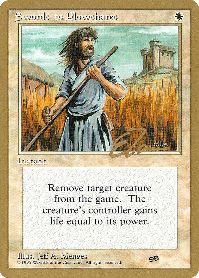 Swords to Plowshares (Eric Tam) (SB) [Pro Tour Collector Set] | Anubis Games and Hobby