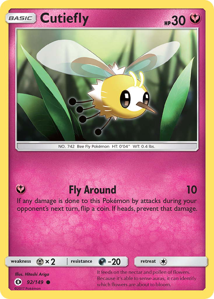 Cutiefly (92/149) [Sun & Moon: Base Set] | Anubis Games and Hobby