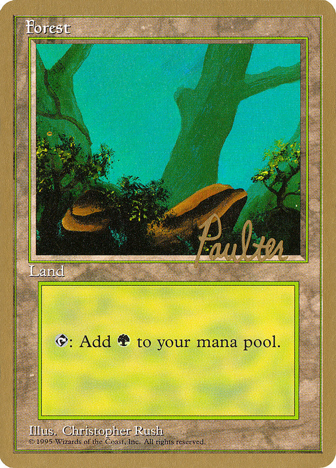 Forest (pp378) (Preston Poulter) [Pro Tour Collector Set] | Anubis Games and Hobby