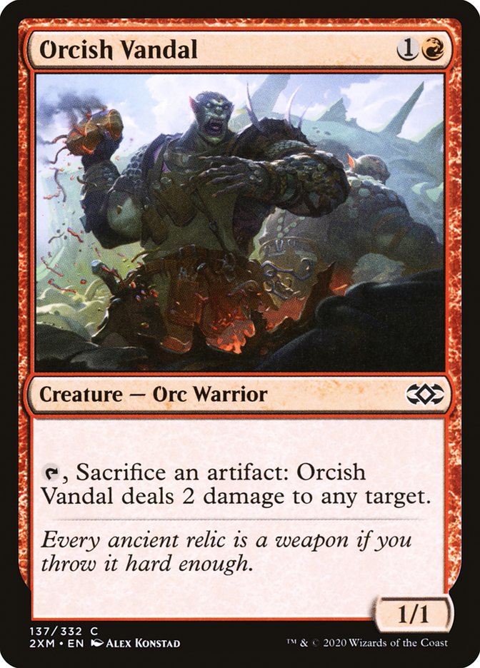 Orcish Vandal [Double Masters] | Anubis Games and Hobby