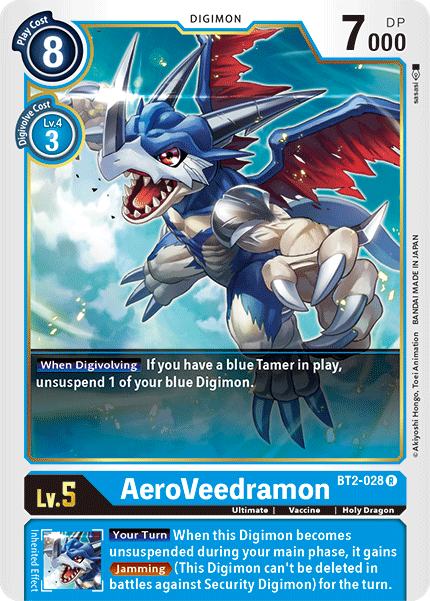 AeroVeedramon [BT2-028] [Release Special Booster Ver.1.5] | Anubis Games and Hobby
