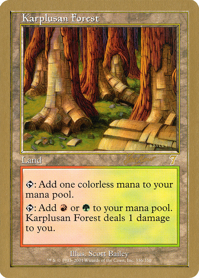Karplusan Forest (Sim Han How) [World Championship Decks 2002] | Anubis Games and Hobby