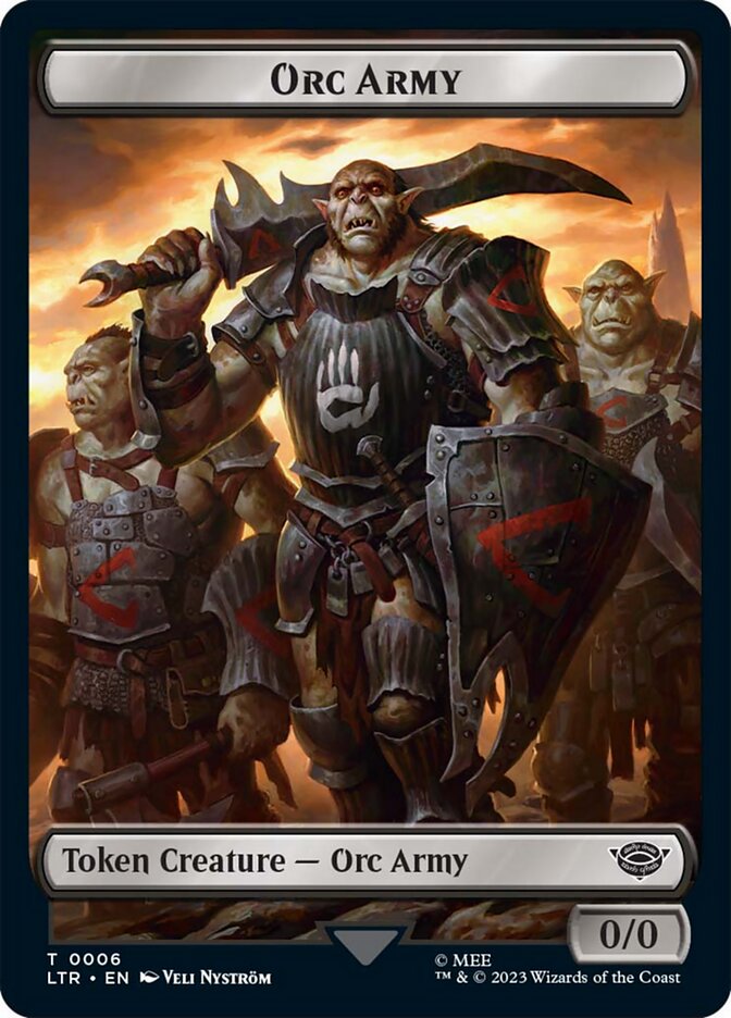 Orc Army Token (06) [The Lord of the Rings: Tales of Middle-Earth Tokens] | Anubis Games and Hobby