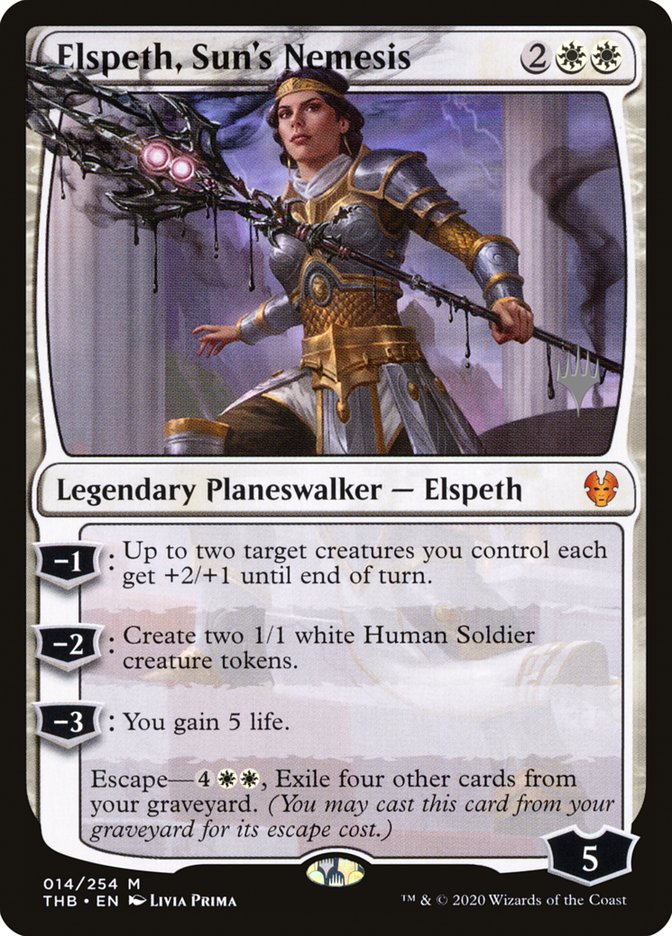 Elspeth, Sun's Nemesis (Promo Pack) [Theros Beyond Death Promos] | Anubis Games and Hobby