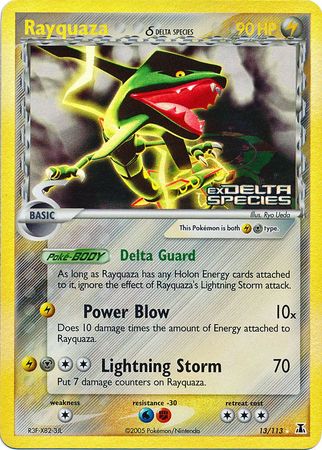 Rayquaza (13/113) (Delta Species) (Stamped) [EX: Delta Species] | Anubis Games and Hobby