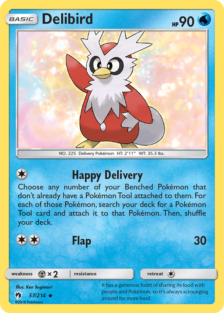 Delibird (57/214) [Sun & Moon: Lost Thunder] | Anubis Games and Hobby