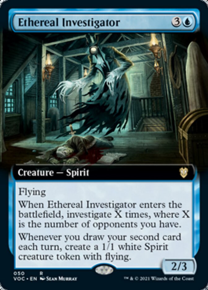 Ethereal Investigator (Extended Art) [Innistrad: Crimson Vow Commander] | Anubis Games and Hobby