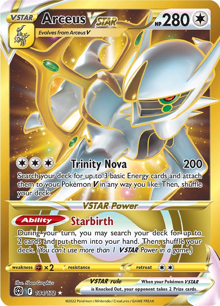 Arceus VSTAR (184/172) [Sword & Shield: Brilliant Stars] | Anubis Games and Hobby