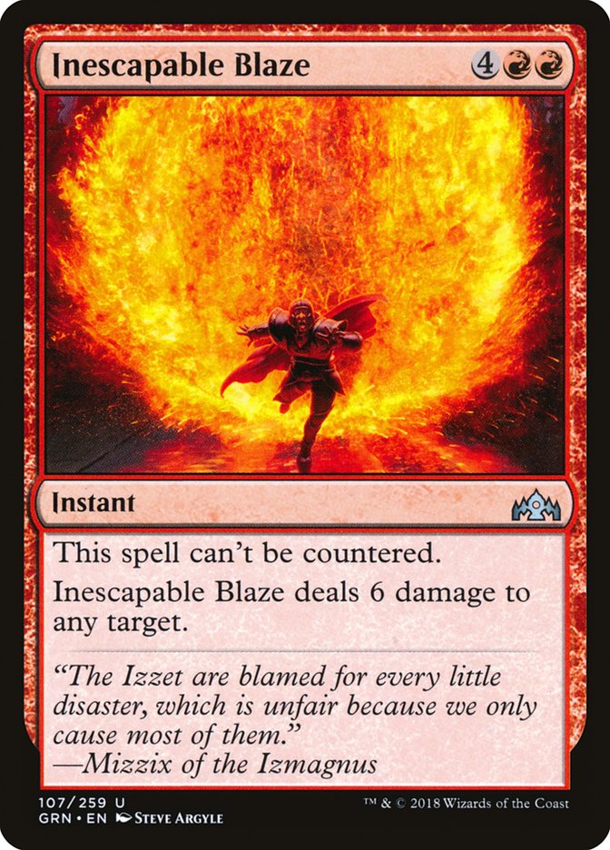 Inescapable Blaze [Guilds of Ravnica] | Anubis Games and Hobby