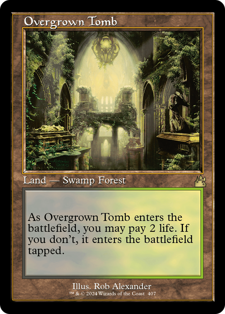 Overgrown Tomb (Retro) [Ravnica Remastered] | Anubis Games and Hobby
