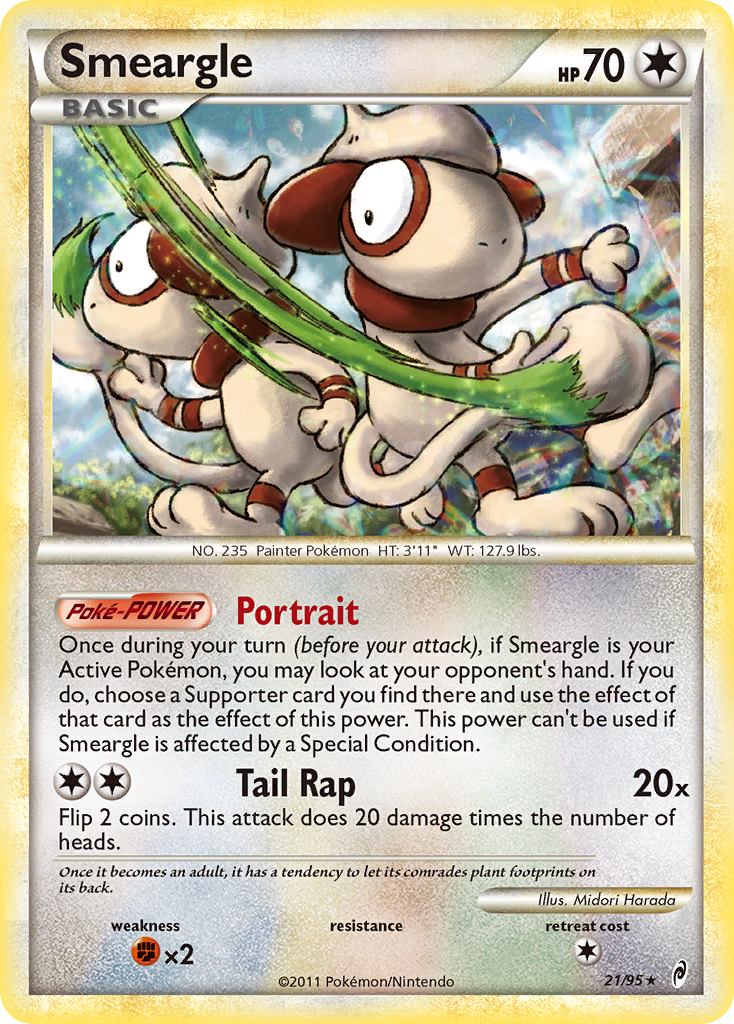 Smeargle (21/95) [HeartGold & SoulSilver: Call of Legends] | Anubis Games and Hobby