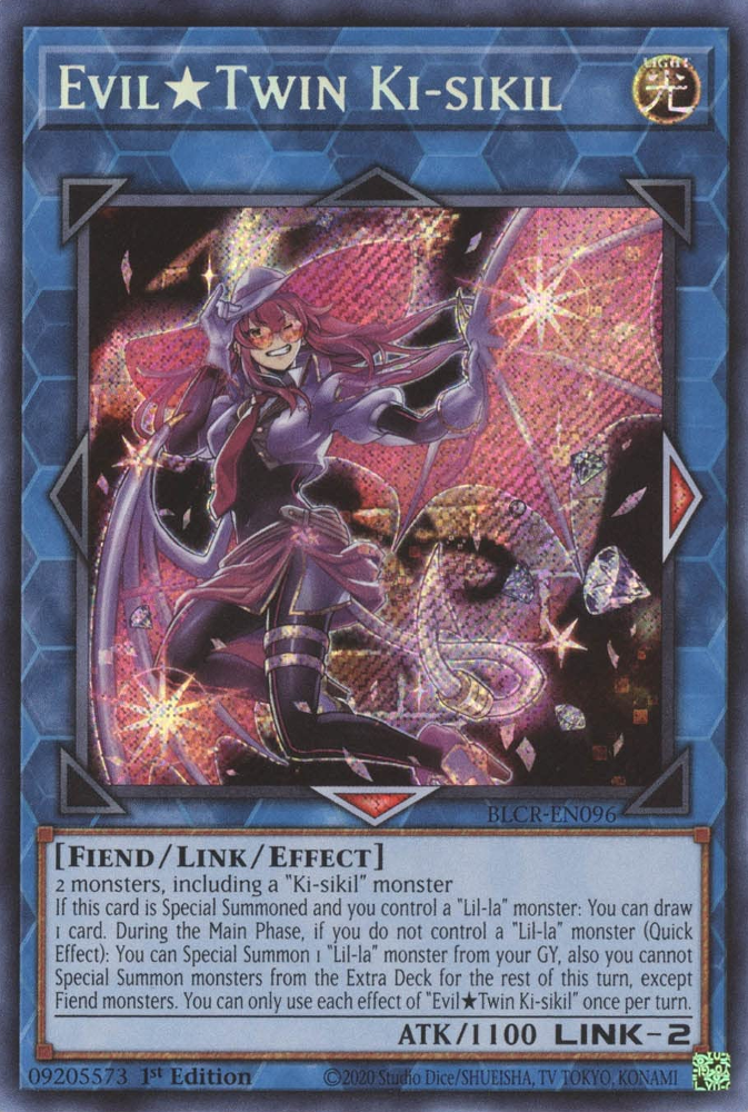 Evil Twin Ki-sikil [BLCR-EN096] Secret Rare | Anubis Games and Hobby