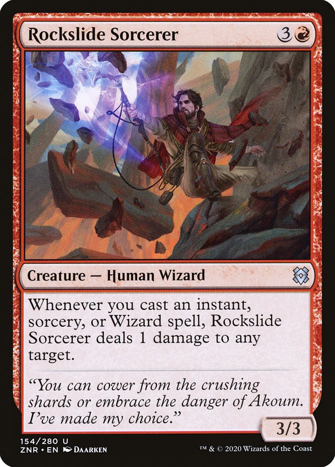 Rockslide Sorcerer [Zendikar Rising] | Anubis Games and Hobby