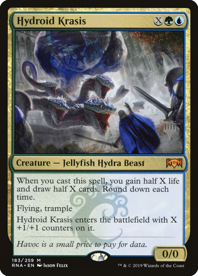 Hydroid Krasis (Promo Pack) [Ravnica Allegiance Promos] | Anubis Games and Hobby