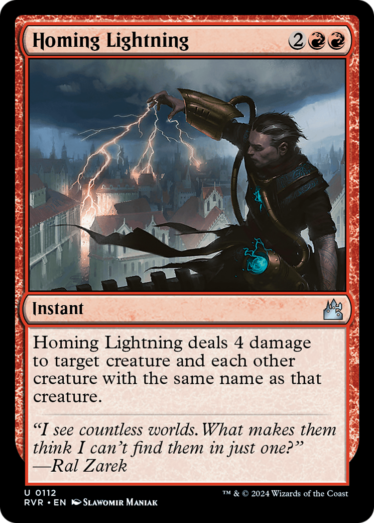 Homing Lightning [Ravnica Remastered] | Anubis Games and Hobby