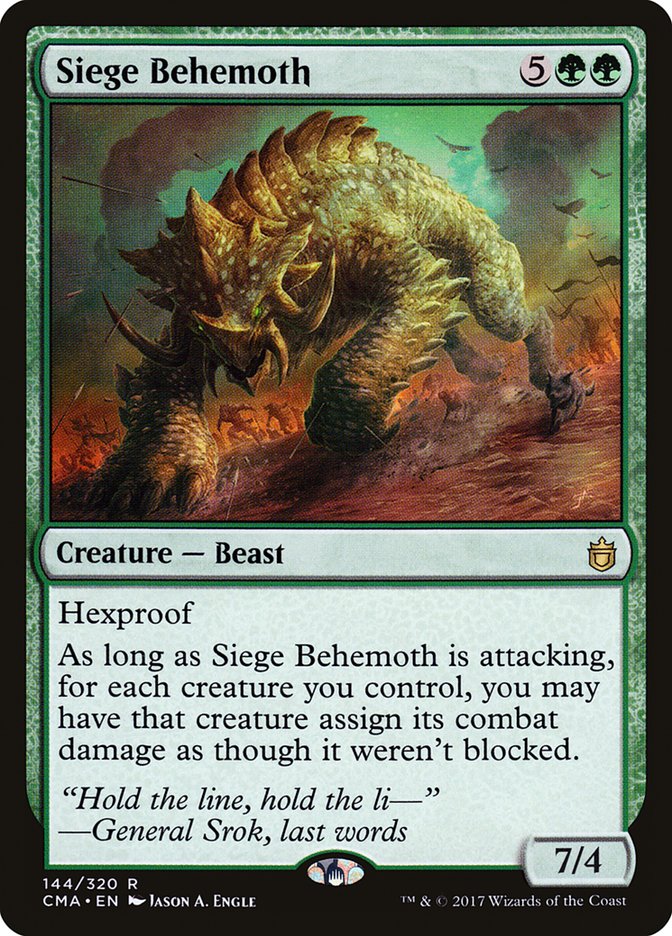 Siege Behemoth [Commander Anthology] | Anubis Games and Hobby