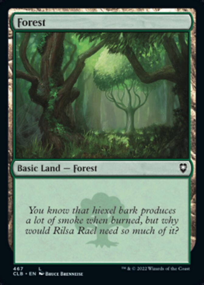 Forest (467) [Commander Legends: Battle for Baldur's Gate] | Anubis Games and Hobby