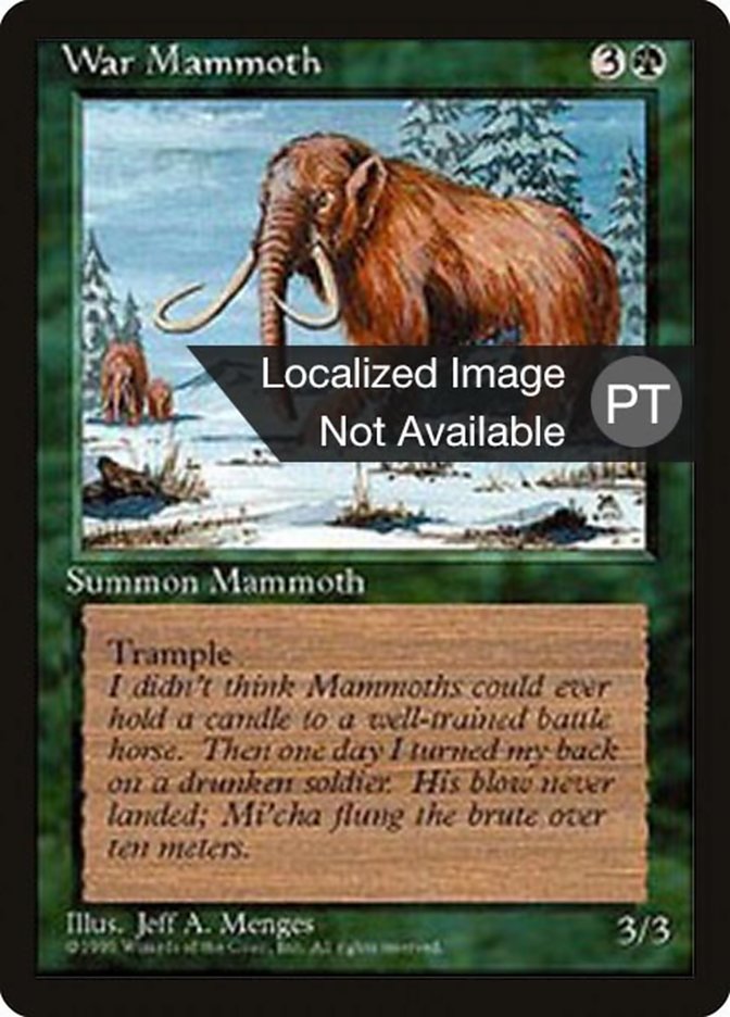 War Mammoth [Fourth Edition (Foreign Black Border)] | Anubis Games and Hobby