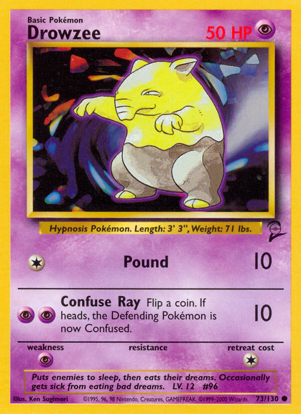 Drowzee (73/130) [Base Set 2] | Anubis Games and Hobby