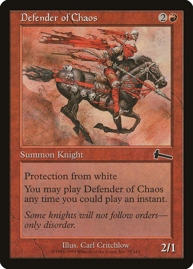 Defender of Chaos [Urza's Legacy] | Anubis Games and Hobby