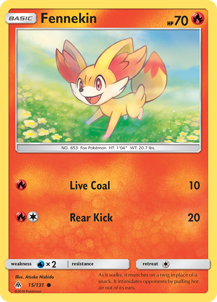 Fennekin (15/131) [Sun & Moon: Forbidden Light] | Anubis Games and Hobby