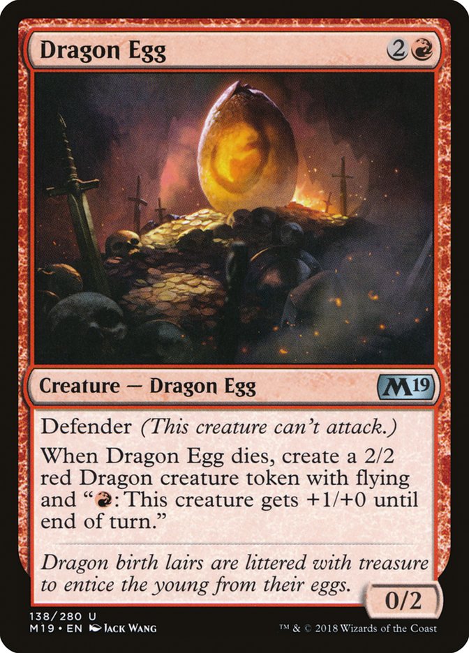 Dragon Egg [Core Set 2019] | Anubis Games and Hobby