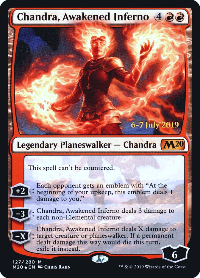 Chandra, Awakened Inferno [Core Set 2020 Prerelease Promos] | Anubis Games and Hobby