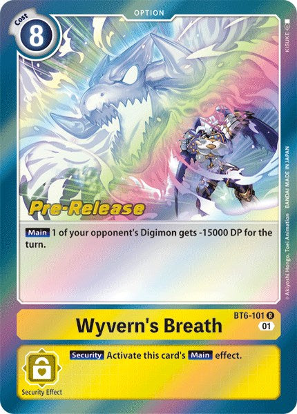 Wyvern's Breath [BT6-101] [Double Diamond Pre-Release Cards] | Anubis Games and Hobby